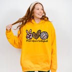 Peace Love Volleyball - Volleyball Unisex Crewneck T-Shirt Sweatshirt Hoodie
