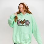 Peace Love Volleyball - Volleyball Unisex Crewneck T-Shirt Sweatshirt Hoodie