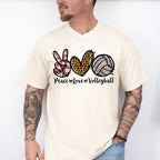 Peace Love Volleyball - Volleyball Unisex Crewneck T-Shirt Sweatshirt Hoodie