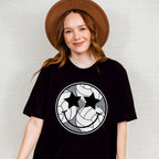 Smiley Star Eyes Design - Volleyball Unisex Crewneck T-Shirt Sweatshirt Hoodie