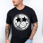 Smiley Star Eyes Design - Volleyball Unisex Crewneck T-Shirt Sweatshirt Hoodie