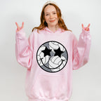 Smiley Star Eyes Design - Volleyball Unisex Crewneck T-Shirt Sweatshirt Hoodie