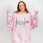 Heartbeat Design - Volleyball Unisex Crewneck T-Shirt Sweatshirt Hoodie