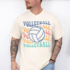 Groovy Volleyball Design - Volleyball Unisex Crewneck T-Shirt Sweatshirt Hoodie