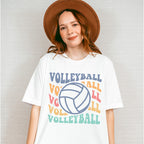 Groovy Volleyball Design - Volleyball Unisex Crewneck T-Shirt Sweatshirt Hoodie