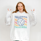 Groovy Volleyball Design - Volleyball Unisex Crewneck T-Shirt Sweatshirt Hoodie