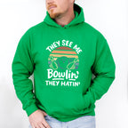 They See Me Bowlin' They Hating - Bowling Unisex Crewneck T-Shirt Sweatshirt Hoodie