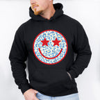 Smiley Face ,4th of July Theme T-shirt, Hoodie, Sweatshirt