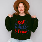 Red, White & Booze , 4th of July Theme T-shirt, Hoodie, Sweatshirt