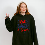 Red, White & Booze , 4th of July Theme T-shirt, Hoodie, Sweatshirt