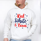 Red, White & Booze , 4th of July Theme T-shirt, Hoodie, Sweatshirt