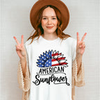 American Sunflower, 4th of July Theme T-shirt, Hoodie, Sweatshirt