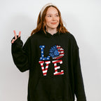 LOVE , 4th of July Theme T-shirt, Hoodie, Sweatshirt