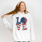 LOVE , 4th of July Theme T-shirt, Hoodie, Sweatshirt