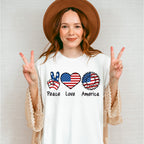 Peace, Love, USA , 4th of July Theme T-shirt, Hoodie, Sweatshirt