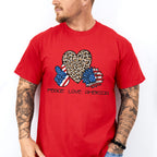 Peace, Love, America , 4th of July Theme T-shirt, Hoodie, Sweatshirt