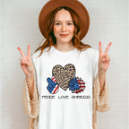 Peace, Love, America , 4th of July Theme T-shirt, Hoodie, Sweatshirt