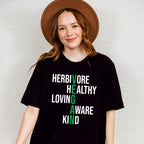 Herbivore Healthy Aware Kind Loving Vegan Theme T-shirt, Hoodie, Sweatshirt