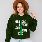 Herbivore Healthy Aware Kind Loving Vegan Theme T-shirt, Hoodie, Sweatshirt