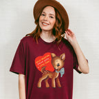 Deer Valentines Theme T-shirt, Hoodie, Sweatshirt