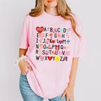 Alphabet Valentines Theme T-shirt, Hoodie, Sweatshirt