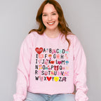 Alphabet Valentines Theme T-shirt, Hoodie, Sweatshirt