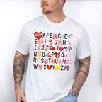 Alphabet Valentines Theme T-shirt, Hoodie, Sweatshirt