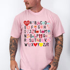 Alphabet Valentines Theme T-shirt, Hoodie, Sweatshirt