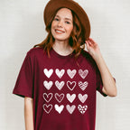 B&W Hearts Valentines Theme T-shirt, Hoodie, Sweatshirt