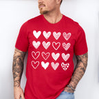 B&W Hearts Valentines Theme T-shirt, Hoodie, Sweatshirt