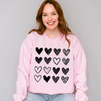 B&W Hearts Valentines Theme T-shirt, Hoodie, Sweatshirt