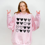 B&W Hearts Valentines Theme T-shirt, Hoodie, Sweatshirt