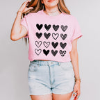 B&W Hearts Valentines Theme T-shirt, Hoodie, Sweatshirt