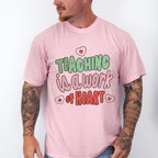Teaching is a Work of Heart Valentines Theme T-shirt, Hoodie, Sweatshirt