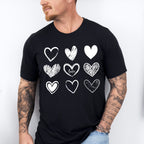 White Hearts Valentines Theme T-shirt, Hoodie, Sweatshirt
