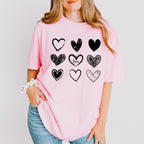 White Hearts Valentines Theme T-shirt, Hoodie, Sweatshirt