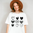 White Hearts Valentines Theme T-shirt, Hoodie, Sweatshirt