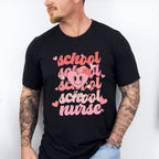 School Nurse Valentines Theme T-shirt, Hoodie, Sweatshirt