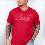 Loved Romans 5:8 Valentines Theme T-shirt, Hoodie, Sweatshirt
