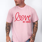 Love To Teach Valentines Theme T-shirt, Hoodie, Sweatshirt