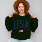 US Flag USA 4Th Of July Unisex Crewneck T-Shirt Sweatshirt Hoodie