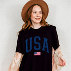 US Flag USA 4Th Of July Unisex Crewneck T-Shirt Sweatshirt Hoodie
