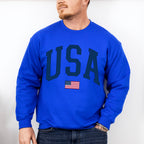 US Flag USA 4Th Of July Unisex Crewneck T-Shirt Sweatshirt Hoodie