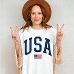 US Flag USA 4Th Of July Unisex Crewneck T-Shirt Sweatshirt Hoodie