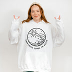 Happiness Comes In Waves Summer Theme Unisex Crewneck T-Shirt Sweatshirt Hoodie