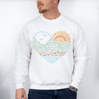 Adventure Awaits Summer Theme Unisex Crewneck T-Shirt Sweatshirt Hoodie