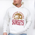 Palms Forever Chasing Sunset Summer Theme Unisex Crewneck T-Shirt Sweatshirt Hoodie
