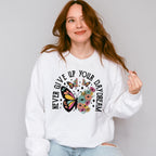 Never Give Up Your Dreams Mental Health Theme Unisex Crewneck T-Shirt Sweatshirt Hoodie