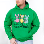 Nurse Bunnies Chillin Easter Day Unisex Crewneck T-Shirt Sweatshirt Hoodie