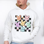 Bunny Heads Easter Day Unisex Crewneck T-Shirt Sweatshirt Hoodie